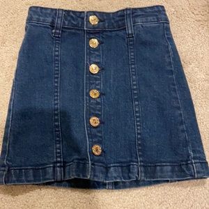 Denim jean skirt